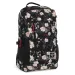 Ars Una: Flowery Black AU-17 školní taška, batoh 32x47x18 cm
