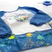Ars Una: Voděodolná malířská zástěra s dlouhými rukávy - Blue Splash