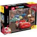 Auta 2 v 1 108dílné puzzle a omalovánka 70x50 cm - Lisciani