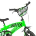 BMX 12” dětské kolo s postranními kolečky v zeleno-černé barvě – kolo Dino Bikes