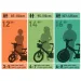 BMX 12” dětské kolo s postranními kolečky v zeleno-černé barvě – kolo Dino Bikes