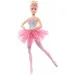 Barbie®: Třpytivá duhová baletka s blond vlasy a světlem - Mattel