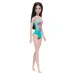 Barbie Beach panenka v modrých vzorovaných plavkách - Mattel