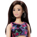 Barbie Fashionista Přítelkyně stylová módní panenka v šatech s hvězdným vzorem - Mattel