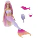 Barbie: Panenka s měnící se barvou ploutví a doplňky - Mattel