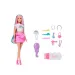 Barbie: Zářivé duhové vlasy panenka s doplňky – Mattel