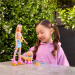 Barbie sada na venčení psa a jízdu na kolečkových bruslích - blonďatá panenka - Mattel
