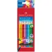 Barevné tužky 10ks sada s gumovým koncem - Faber-Castell