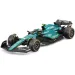 Bburago: Aston Martin AMR23 F1 závodní auto kovový model 1/43 (Fernando Alonso #14, varianta s helmou)