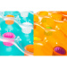 Bestway: Barevná nafukovací matrace s držáky na nápoje, v různých barvách, 1 ks 173 × 64 × 16 cm