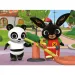 Bing a Pandó na hřišti 24dílné Eco mini puzzle 35x25 cm - Lisciani