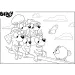 Bluey 2 v 1, 60dílné Eco puzzle a omalovánka 70x50 cm - Lisciani
