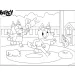 Bluey 2 v 1 60dílné puzzle a omalovánka 50x35 cm – Lisciani