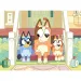 Bluey pejskové na schodech 2 v 1, 48dílné Eco mini puzzle a omalovánky 35x25cm - Lisciani