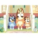 Bluey pejskové na schodech 2 v 1, puzzle a omalovánka, 24 dílků, 35x25 cm – Lisciani