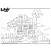 Bluey pohádkový večer 2 v 1, 24dílné puzzle a omalovánka 35x25 cm - Lisciani