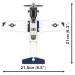 COBI: Beechcraft T-6 Texan II modrý-bílý stavebnice (26624)