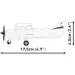 COBI: Cessna 172 Skyhawk bílá stavebnice (26620)