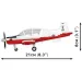 COBI: Stavebnice Beechcraft T-6 Texan II červeno-bílý (26625)