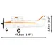 COBI: Stavebnice letadla Cessna 172 Skyhawk oranžovo-bílá (26623)
