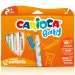 Carioca: Barevné dětské filcové fixy, sada 12 kusů, vymývatelné