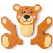 Dřevěné 4dílné dětské puzzle - Woodyland