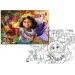 Disney Encanto 2 v 1, 108dílné puzzle a omalovánka 70x50 cm – Lisciani