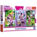 Disney: Minnie myš a přátelé 3x80ks puzzle - Trefl