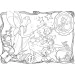 Disney Pinocchio 2 v 1 maxi 24dílné puzzle a omalovánka 70x50 cm – Lisciani