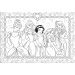 Disney Princezny 2 v 1, puzzle a omalovánka, 108 dílků, 50x35 cm – Lisciani
