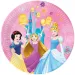 Disney+Princezny růžové papírové talíře 8ks sada 23cm