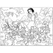 Disney Sněhurka 2 v 1 maxi 150dílné puzzle a omalovánka 70x50cm – Lisciani