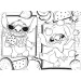 Disney Stitch 2 v 1 maxi puzzle 4x48 dílků a omalovánky 35x25 cm - Lisciani