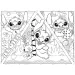 Disney Stitch 2 v 1 maxi puzzle 4x48 dílků a omalovánky 35x25 cm - Lisciani