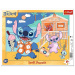 Disney Stitch na pláži 25dílné rámované puzzle - Trefl