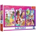 Disney+princezny+kamarádky+3x80ks+puzzle+-+Trefl
