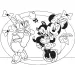 Dobrodružství Minnie myšky a Daisy kachny 2 v 1, 24dílné Eco maxi puzzle a omalovánka 70x50 cm – Lisciani