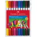 Dvojitý barevný omyvatelný fix 10ks sada - Faber-Castell