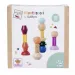 Eichhorn: Dřevěná Montessori věž s tvary – Kreativní balanční hra – Simba Toys