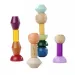 Eichhorn: Dřevěná Montessori věž s tvary – Kreativní balanční hra – Simba Toys