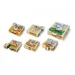 Eichhorn: Dřevěné kostkové puzzle – Puzzle s domácími zvířaty pro nejmenší - Simba Toys