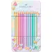 Faber-Castell: Sada 12 pastelových barevných tužek Sparkle v kovové krabičce