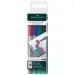 Faber-Castell: Sada fóliových popisovačů Multimark M – 4 ks