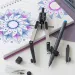 Faber-Castell: Sada kružítek s rychloupínáním a univerzálním adaptérem – stříbrná barva