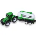 Farm Truck: Zelený dvoudílný traktorový set s přívěsem