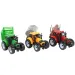 Farmer Truck: Sada farmářských traktorů s přívěsem, 3 kusy, 28 cm