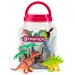 Faunica: Sada hraček s dinosaury v kbelíku - Woodyland