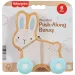 Fisher-Price: Dřevěný tahací králíček - Mattel