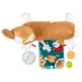 Fisher-Price: Plyšový štěně Corgi s hrací podložkou, chrastítkem, kousátkem a zrcátkem - Mattel