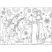 Frozen Zábava a hudba 2 v 1, 60dílné maxi puzzle a omalovánka 70x50 cm – Lisciani